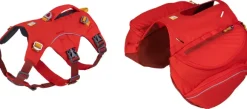 RuffWear Palisades Pack koiran reppu, punainen