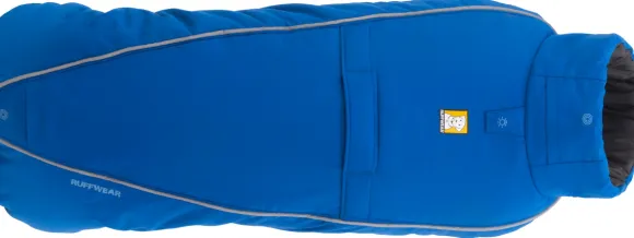 RuffWear Vert Coverall koiran talvihaalari, XXS-S, Blue Pool