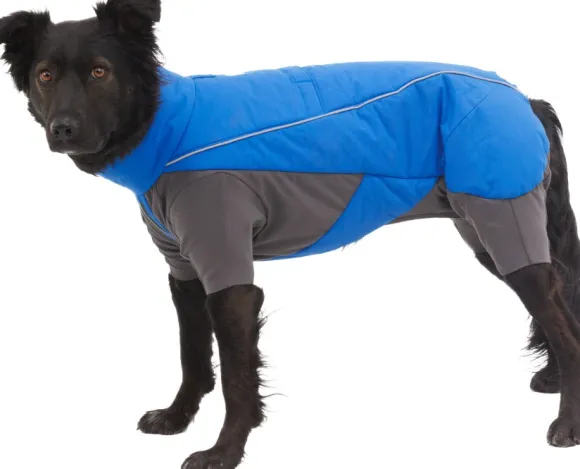 RuffWear Vert Coverall koiran talvihaalari, XXS-S, Blue Pool
