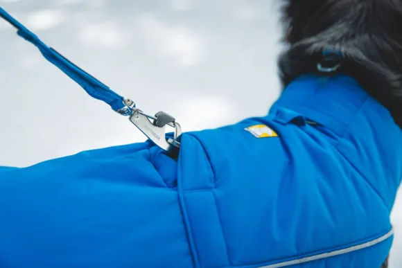 RuffWear Vert Coverall koiran talvihaalari, XXS-S, Blue Pool