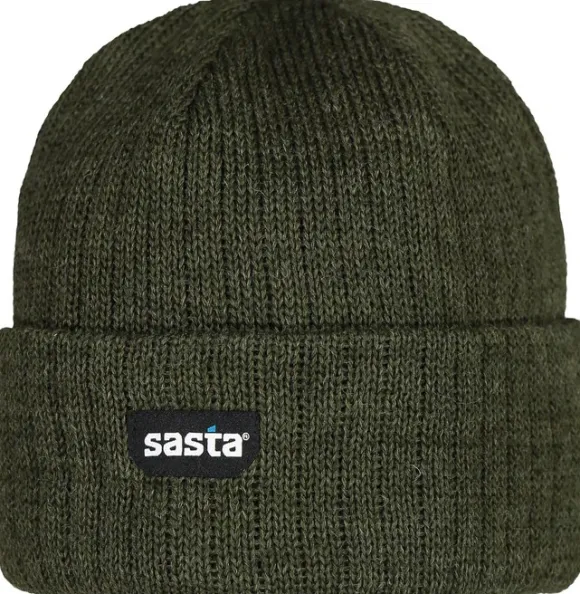 Sasta Teno Beanie merinopipo, metsänvihreä