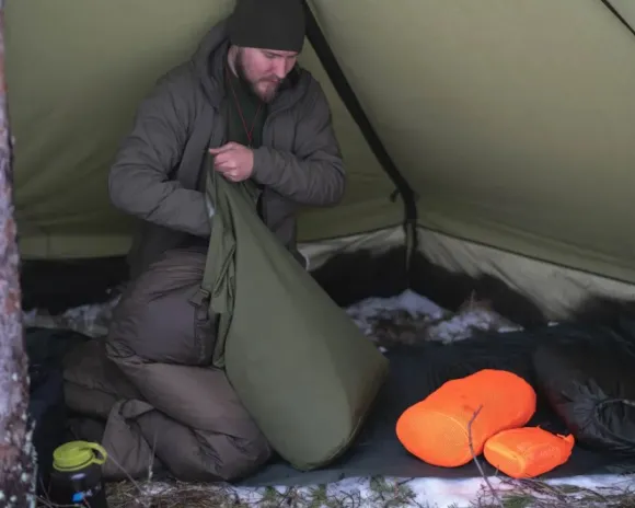 Savotta Rolltop Stuffsack 500D pakkauspussi, 60L, vihreä