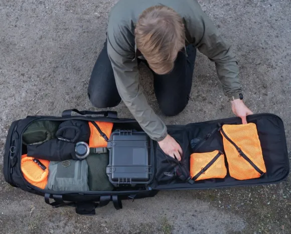 Savotta Trinket Pouch 10x15 cm, Hook Back, Green