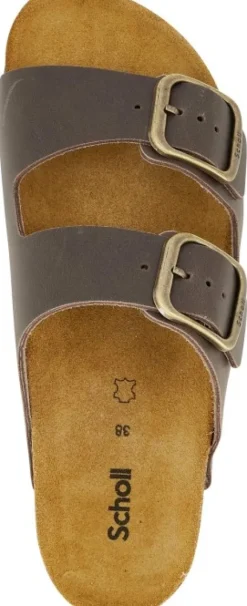 Scholl SL Josephine naisten tohveli, New Leather Coffee