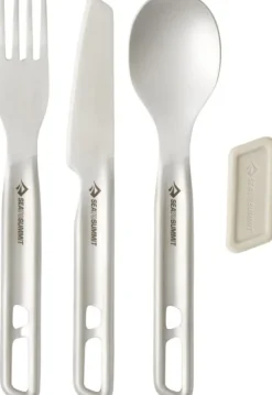 Sea To Summit Detour Stainless Steel Cutlery Set aterinsetti, kolmiosainen