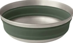 Sea To Summit Detour Stainless Steel Collapsible Bowl kokoontaitettava kulho, vihreä, M