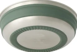 Sea To Summit Detour Stainless Steel Collapsible Bowl kokoontaitettava kulho, vihreä, M