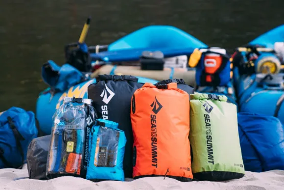 Sea To Summit Dry Sack Big River pakkauspussi, 35L, punaoranssi