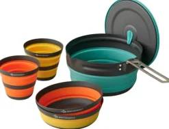 Sea To Summit Frontier UL Collapsible One Pot Cook Set with 2.2 L Pot 2 person 5-piece