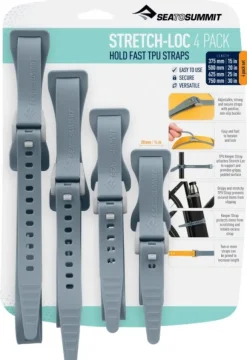 Sea To Summit Strap Stretch-Loc TPU Set 20x 375-750 mm 4-pack Dusk