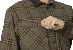 Seeland Banff Shirt paita, Grape Leaf/Terracotta Check