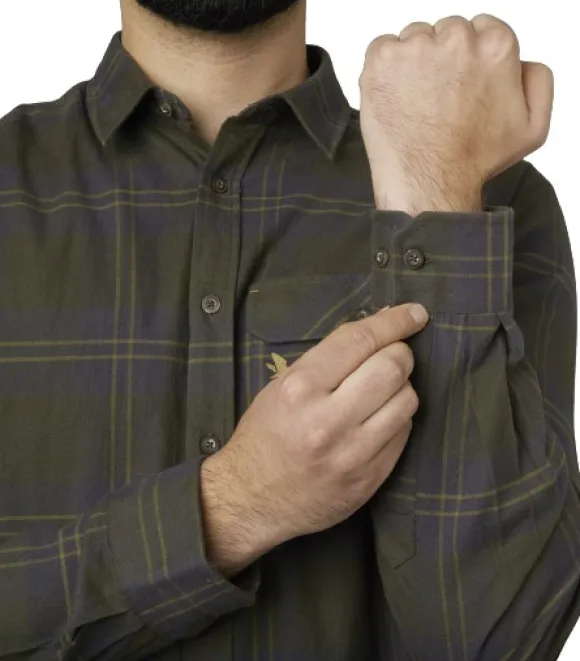 Seeland Highseat Shirt flanellipaita, tummanvihreä