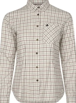 Seeland Kerry Shooting Shirt paita, Cabernet/Blue Check