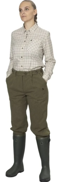 Seeland Kerry Shooting Shirt paita, Cabernet/Blue Check