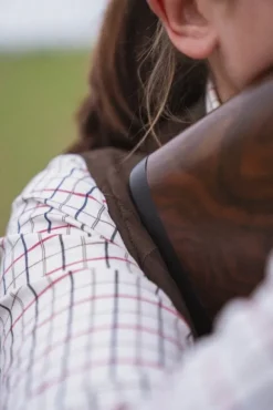 Seeland Kerry Shooting Shirt paita, Cabernet/Blue Check