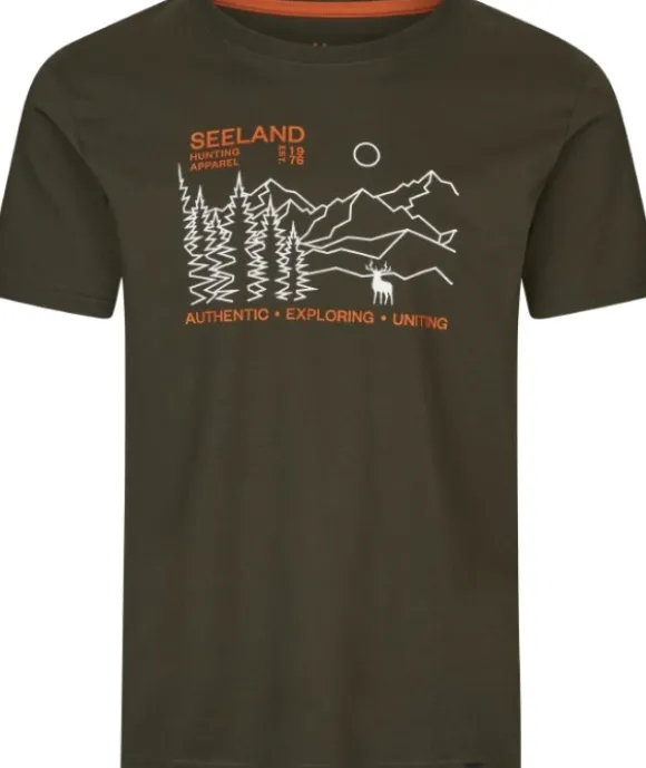 Seeland Landscape T-Shirt Pine Green