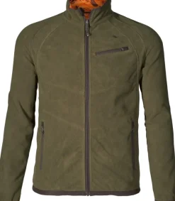 Seeland M's Vantage Reversible Fleece Pine Green/InVis Orange Blaze