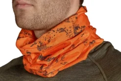 Seeland Neck Gaiter tuubihuivi, vihreä/huomio-oranssi, 2 kpl