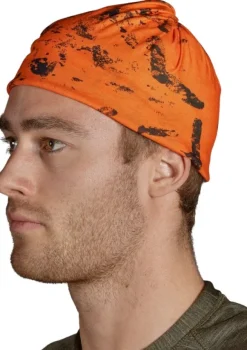 Seeland Neck Gaiter tuubihuivi, vihreä/huomio-oranssi, 2 kpl