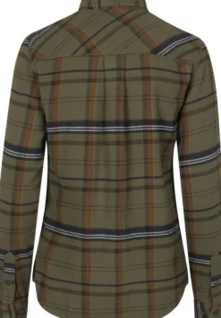 Seeland Skye Flannel Shirt naisten paita, Grape Leaf/Terracotta Check