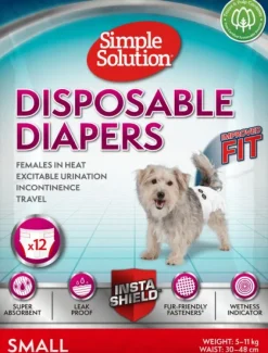Simple Solution Disposable Diapers nartun suojat, S, 12 kpl