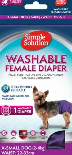 Simple Solution Washable Female Diaper nartun suoja, Extra Small