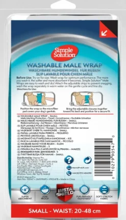 Simple Solution Washable Male Wrap suoja uroskoirille, Small