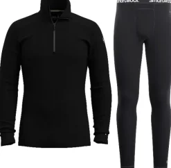 Smartwool Classic Thermal Merino 1/4 Zip merinokerrasto, musta