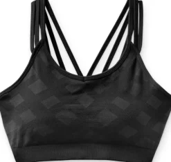 Smartwool Seamless Strappy Bra saumattomat urheilurintaliivit, musta