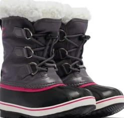 Sorel Kids Yoot Pac Nylon WaterProof lasten talvikenkä, pinkki/musta