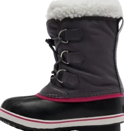 Sorel Kids Yoot Pac Nylon WaterProof lasten talvikenkä, pinkki/musta