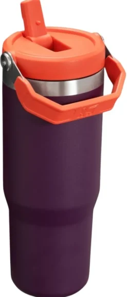 Stanley The IceFlow Flip Straw Tumbler termosmuki, 0,89 L, Plum