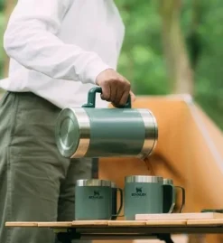 Stanley The Stay-Hot French Press kahvitermos, 1,4 L, harmaavihreä