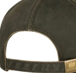 Stetson Baseball Cap CO/PES Leather Patch Brown