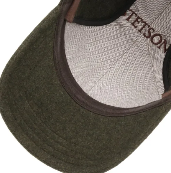 Stetson Baseball Cap Wool/ Cashmere EF läpällinen lippalakki, Moss