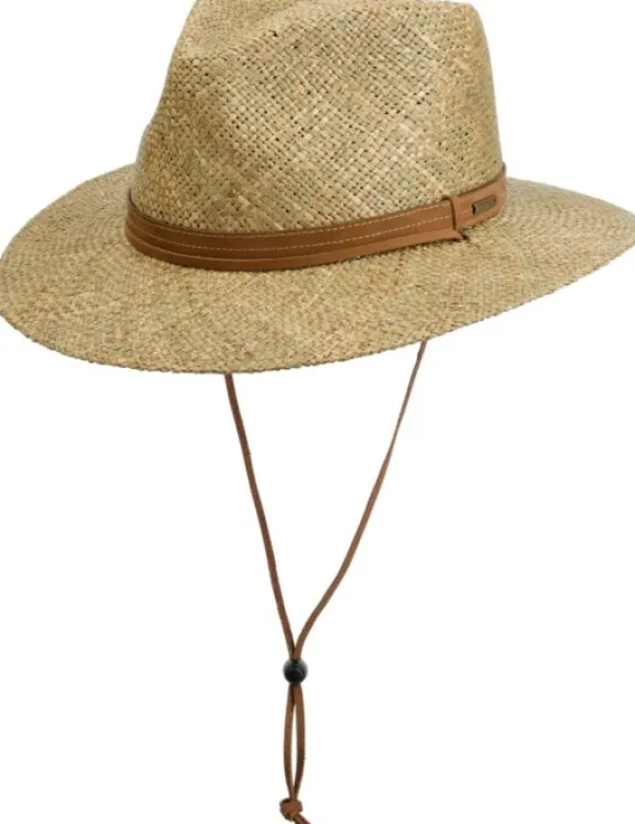 Stetson Traveller Seagrass with chin strap Natural