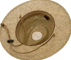 Stetson Traveller Seagrass with chin strap Natural