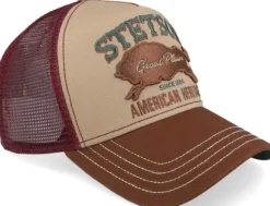 Stetson Trucker Cap Great Plains Brown/Wine