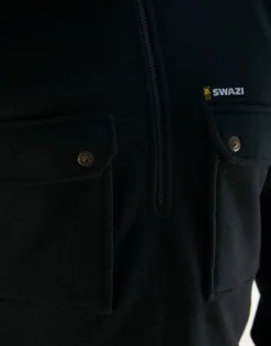 Swazi Back 40 fleecetakki, musta