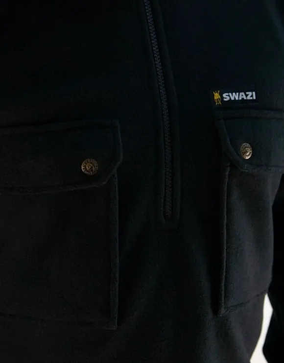 Swazi Back 40 fleecetakki, musta