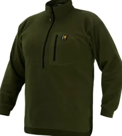 Swazi Bush Shirt fleecepusero, tummanvihreä