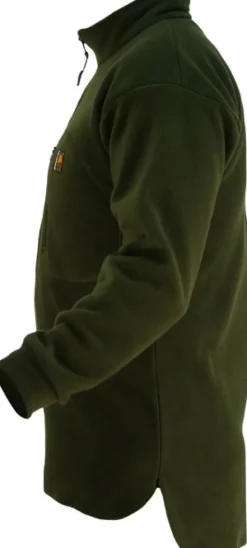 Swazi Bush Shirt fleecepusero, tummanvihreä