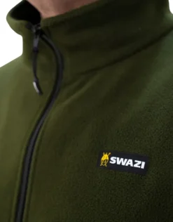 Swazi Doughroaster fleecepusero, tummanvihreä