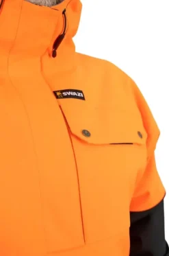 Swazi Huron Anorak anorakki, oranssi/musta