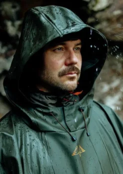Swedteam Crest Poncho Rain Gear sadeviitta, Swedteam Green