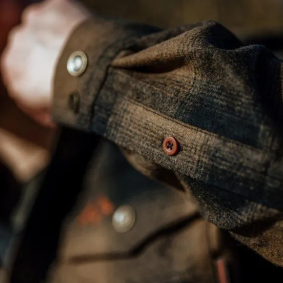 Swedteam Lynx Wool Shirt kauluspaita, Dark Sand