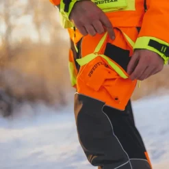 Swedteam Protect Pro Shell Trouser housut, musta/huomio-oranssi