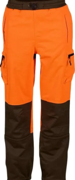 Swedteam Ridge Junior Hunting Trouser lasten metsästyshousut, Orange Neon