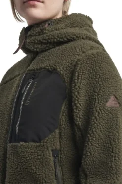 Tenson Himalaya Teddy Fleece Hood naisten fleecetakki, Grape leaf