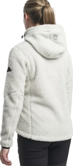 Tenson Himalaya Teddy Fleece Hood naisten fleecetakki, Oyster Mushroom